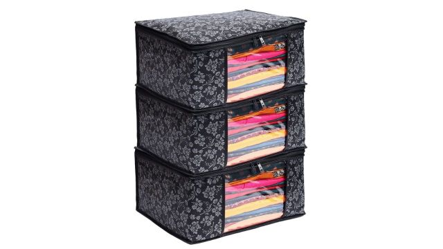 LAXIS Non-Woven Printed Saree Covers Pack Of 3