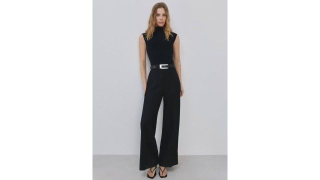 MANGO High Neck Basic Jumpsuit