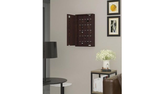 Madhuran Engineered Wood Lockable Safe Cabinet