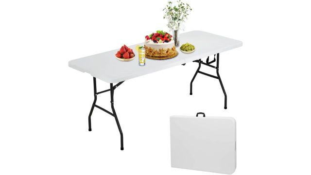 Nasmodo 5Ft Folding Table with Carrying Handle