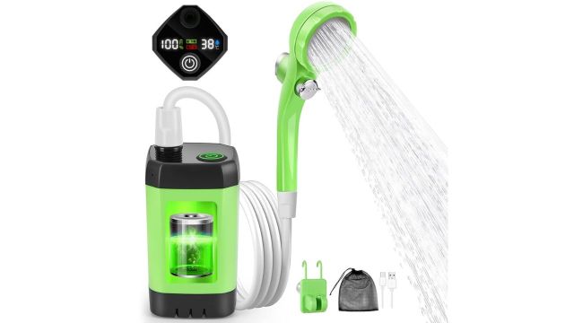 Proberos Portable Shower with LCD Display