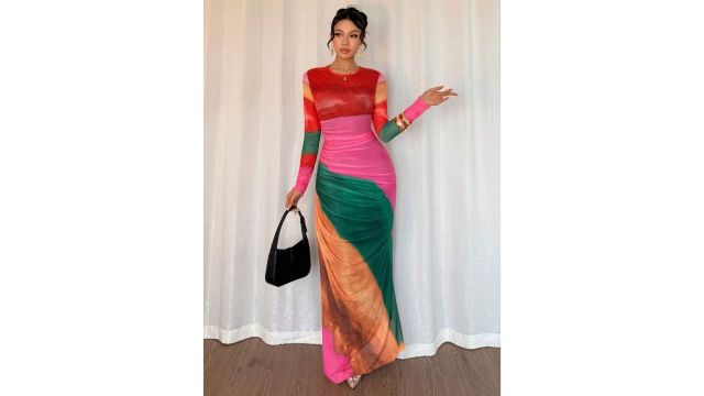 Rafferiza Women's Tie-Dye Pleated Dress