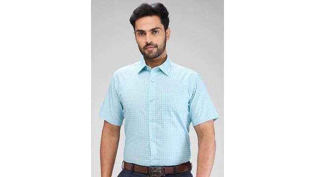 Raymond Checked Pure Cotton Contemporary Fit Shirt