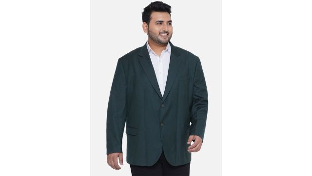 Santonio Plus Size Notched Lapel Single-Breasted Formal Blazer