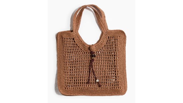 Straw tote bag