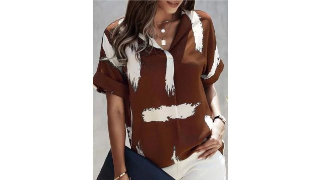 Stylecast X Slyck Print Extended Sleeves Top