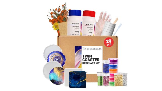 TRENDIKRAFT 29pcs DIY Three Coaster Kit