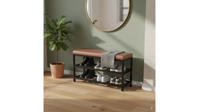 TRUPOT Heavy Duty Metal Shoe Rack