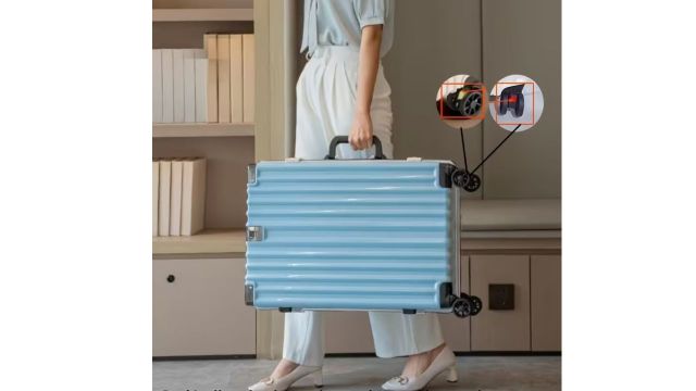 20/24 Inch Aluminum Frame Hardside Spinner Wheels Luggage