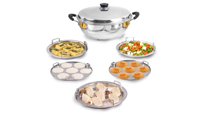The Indus Valley Stainless Steel Steamer Set