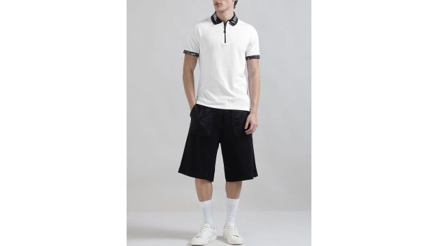 Men Polo Collar Slim Fit T-shirt