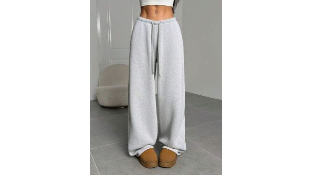 SHEIN EZwear light-grey sweatpants