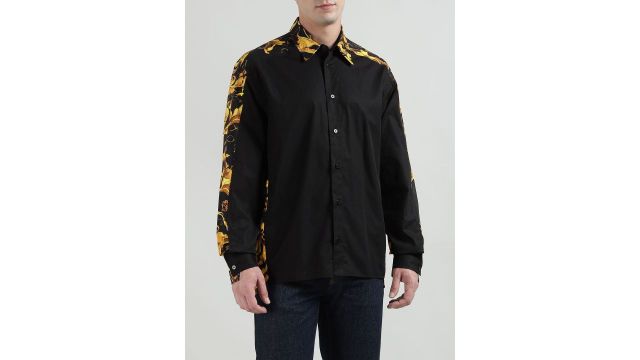Versace Jeans Couture Men Printed Party Shirt