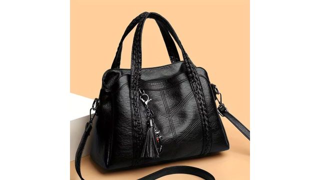 Vintage Style Woven Handbag