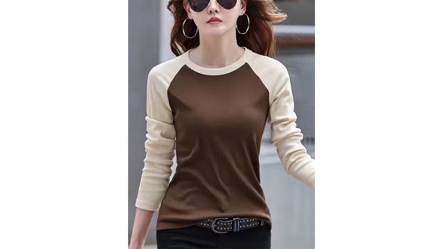 color-blocked T-shirt