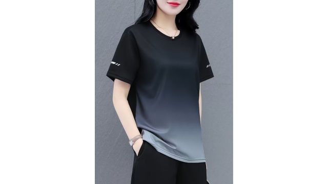 loose-fit color-block T-shirt