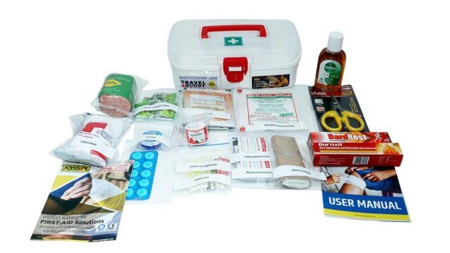Tool Zone Plastic First Aid Kit With Medicines