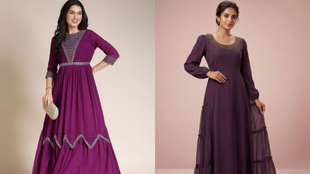 Top georgette ethnic dresses for women to consider
