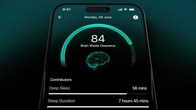 Ultrahuman brain waste clearance marker