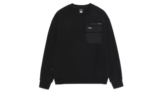 Unisex Chest Pocket Semi-Oversized Fit Hybrid Sweatshirt