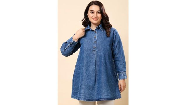 VAAMII Cotton Denim Top