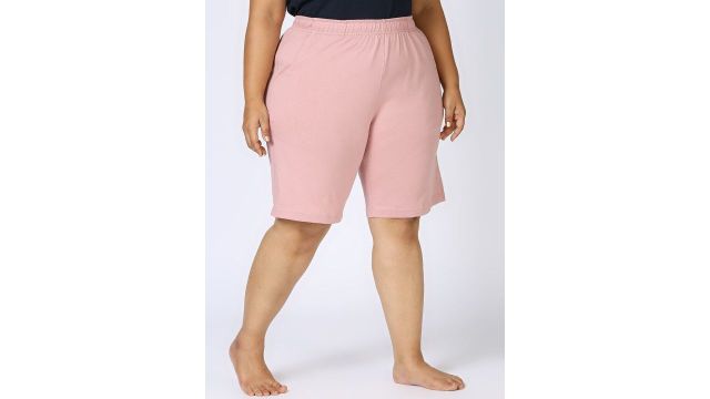 Vaishvik Women Plus Size Cotton Lounge Shorts