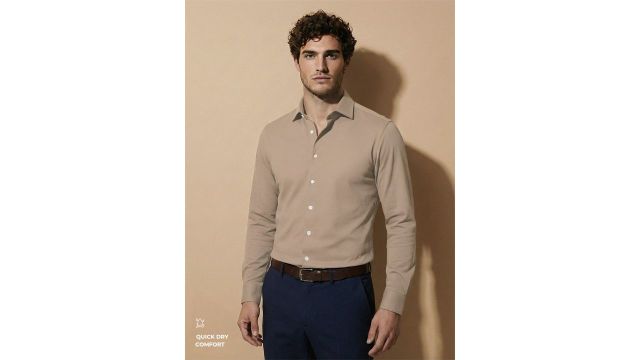 Van Heusen IQ Men Ultralight Breathable Coolmax Fiber Shirt