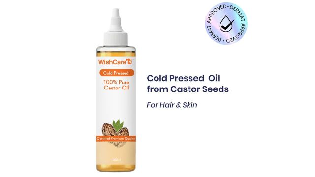 WishCare 100% Pure Cold Pressed Castor Oil