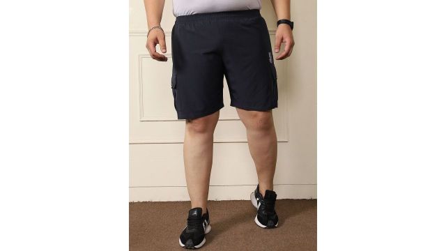 bigbanana Men Mid Rise Regular Fit Plus Size Cargo Shorts