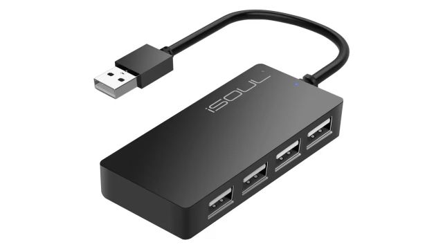 iSOUL USB Hub 4-Port USB 2.0 Hub