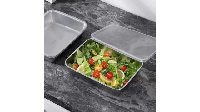 2000ML Stainless Steel Fridge Food Storage Container