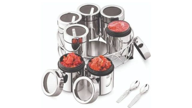 ATROCK 7Pcs Stainless Steel Masala Box