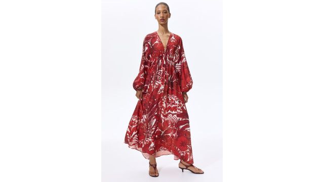 Balloon Sleeved Tunic Dress
