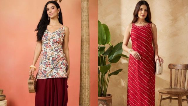 Best Sangria FUZN kurtas and tops to check out