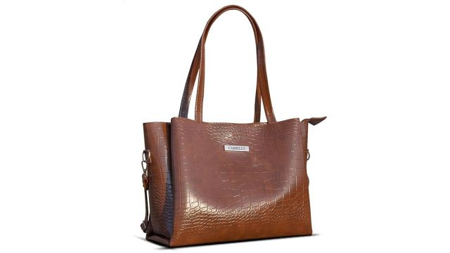 Carrylux Large Capacity Croco Pattern Tote Bags