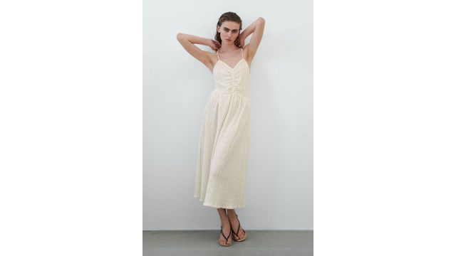 Crinkled Strappy Dress