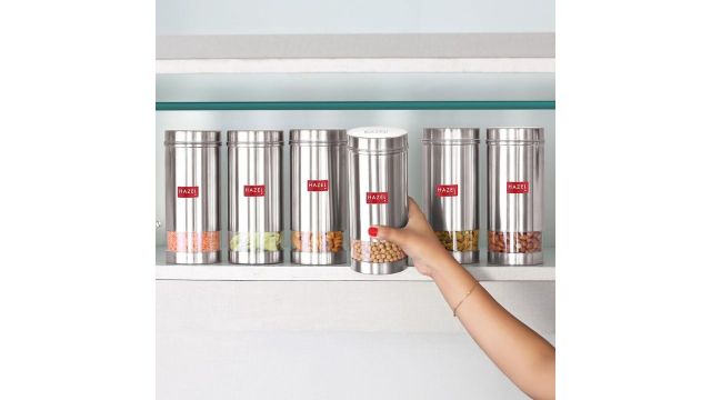 HAZEL Stainless Steel Kitchen Containers
