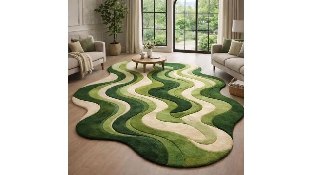Hand Tufted Wool Rug 3x5 Ft