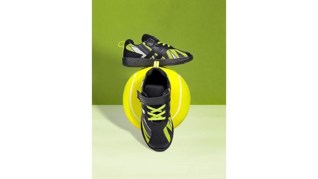 KazarMax Unisex Kids Black Mesh Walking Shoes
