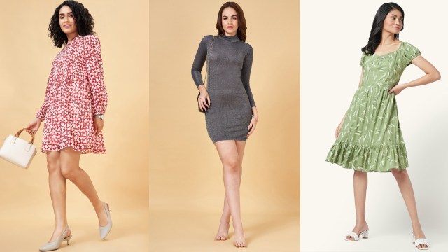 Knee-length dresses for women worth considering on Pantaloons