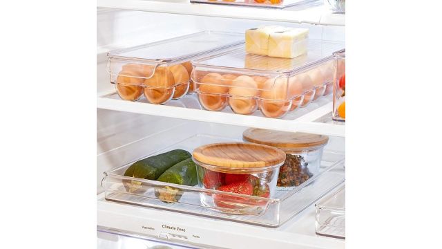 LISHONN Stackable Acrylic Egg Storage Box