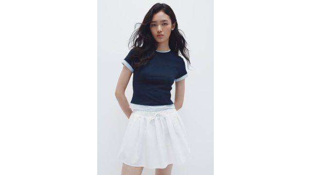 Layered-look T-shirt
