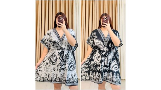 Mini Kaftan Dress Bohemian Dashiki Boho Floral Print