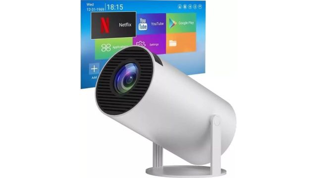 Mini Portable Projector 5G WiFi 6 Bluetooth 5.0 Android 11