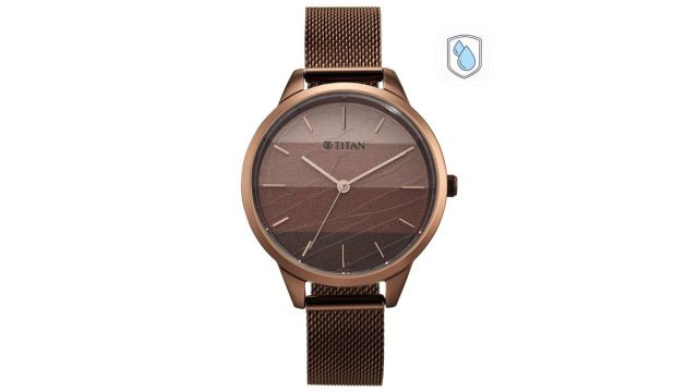Purple Glam It Up watch with the brown dial and purple accents