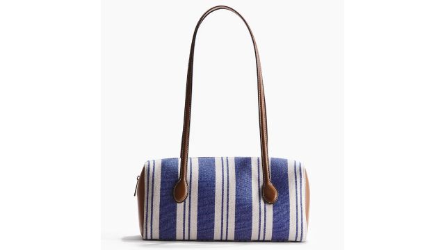 Rectangular canvas shoulder bag