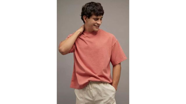 Relaxed Textured Slub T-Shirt