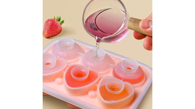 Rose And Heart Ice Cube Mould