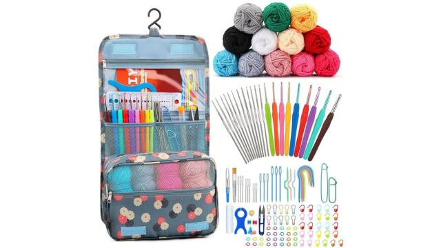 STITCHI 120PCS Crochet Kit for Beginners Adults