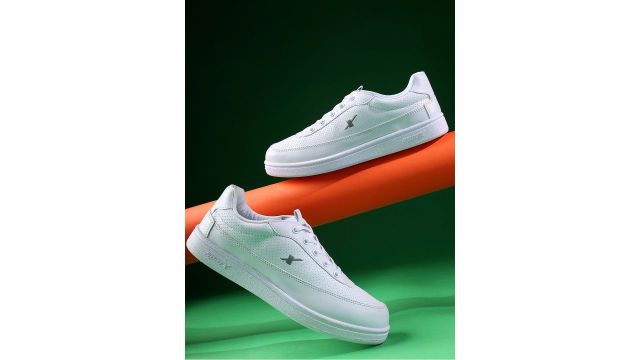Sparx Men White Sneakers